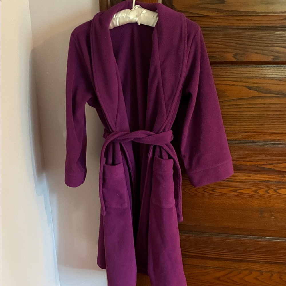 L.L. Bean Kids' Plum Fleece Hooded Jacket